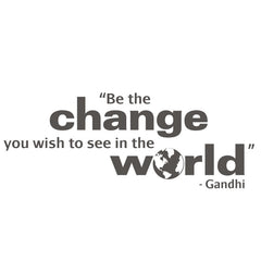 Gandhi Quote - vinyl wall poetry - Fantastick