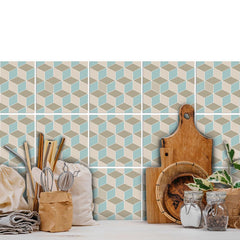 Geometric Blocks - Vinyl wall tiles - Fantastick