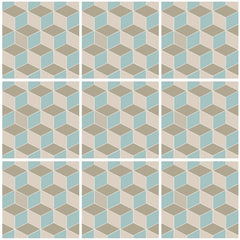 Geometric Blocks - Vinyl wall tiles - Fantastick