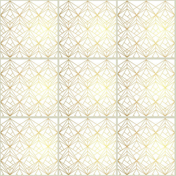 Geometric Gold - Vinyl wall tiles - Fantastick