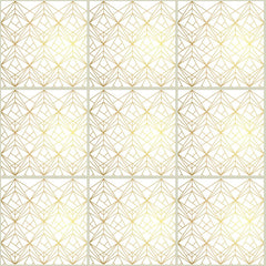 Geometric Gold - Vinyl wall tiles - Fantastick