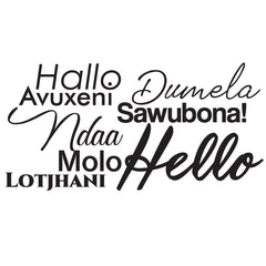 Hello South Africa! - vinyl wall stickers - Fantastick