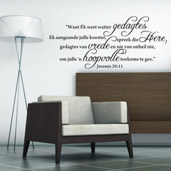 Jeremia Quote - Afrikaans wall poetry - Fantastick