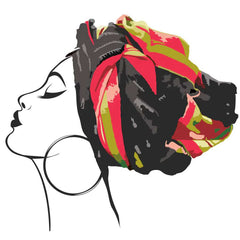 Lady Africa - vinyl wall sticker - Fantastick