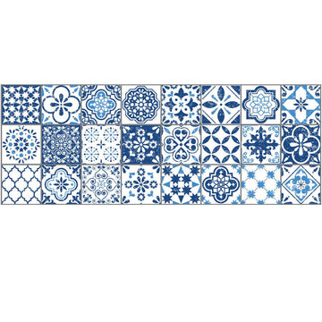 Mediterranean Blue - Vinyl Tile Strips - Fantastick