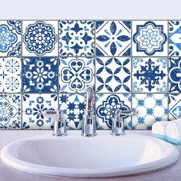 Mediterranean Blue - Vinyl Tile Strips - Fantastick