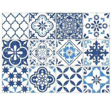 Mediterranean Blue - Vinyl Wall Tiles - Fantastick