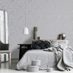 Milan Grey & Silver Wallpaper - Fantastick