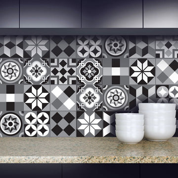 Moroccan Black - Vinyl Wall Tiles - Fantastick