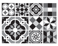 Moroccan Black - Vinyl Wall Tiles - Fantastick