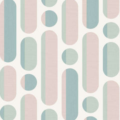 Morse Rose & Sage Wallpaper - Fantastick