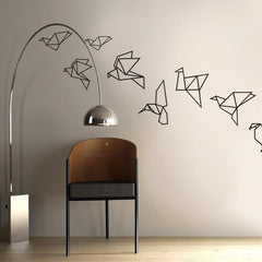 Origami birds - Vinyl wall patterns - Fantastick