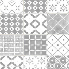 Porches Mosaic Grey - Wallpaper - Fantastick