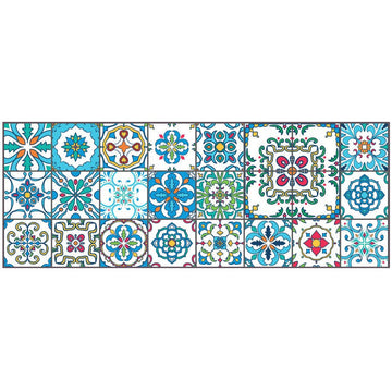 Portuguese Floral - Vinyl Tile Strips - Fantastick