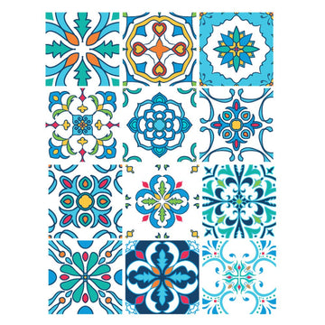 Portuguese Floral - Vinyl Wall Tiles - Fantastick