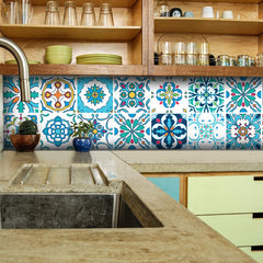 Portuguese Floral - Vinyl Wall Tiles - Fantastick