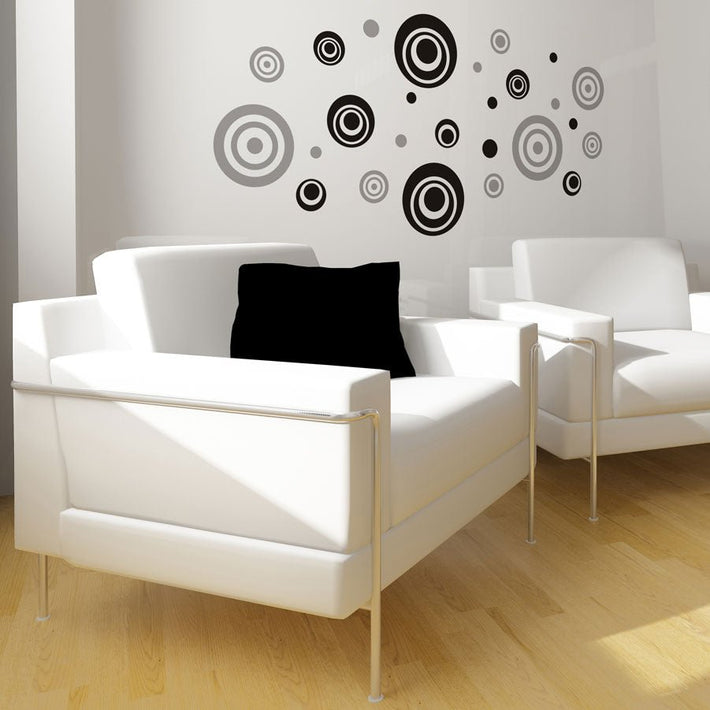 Retro Dots - vinyl wall stickers - Fantastick