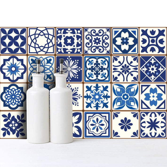 Spanish Blue - Vinyl Wall Tiles - Fantastick