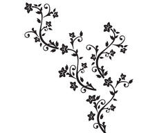 Traditional Floral - vinyl wall stickers - Fantastick