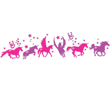 Unicorns - vinyl wall stickers - Fantastick