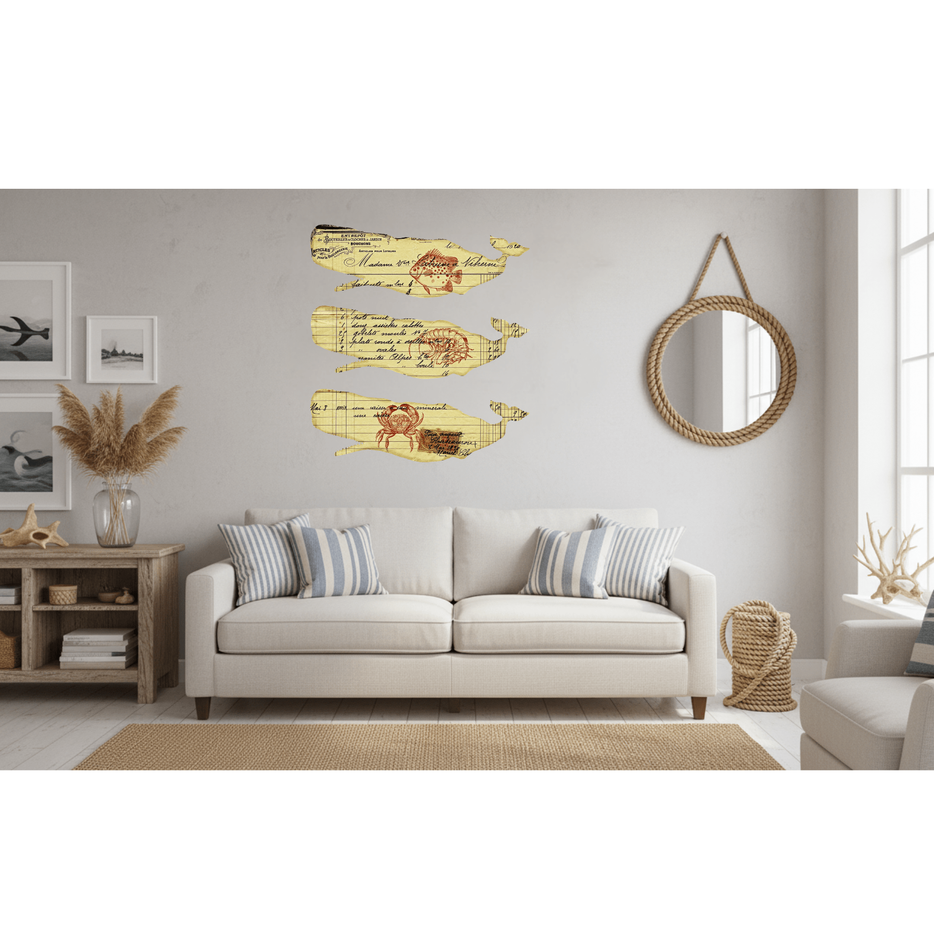 Vintage Whale Letter Art - Fantastick