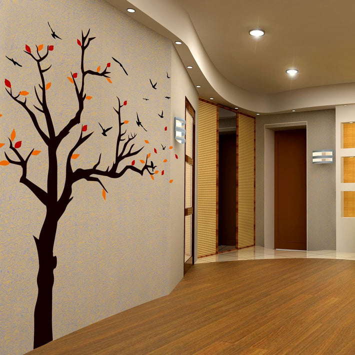 Winter / Summer tree - vinyl wall sticker - Fantastick