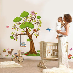 Woodlands Forest Tree - Vinyl Wall Sticker - Fantastick